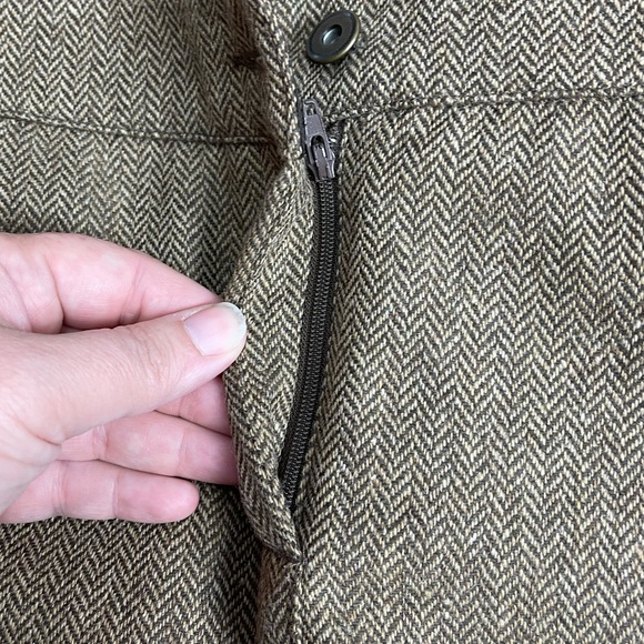 H&M brown tweed mini skirt size 6 - Picture 4 of 7